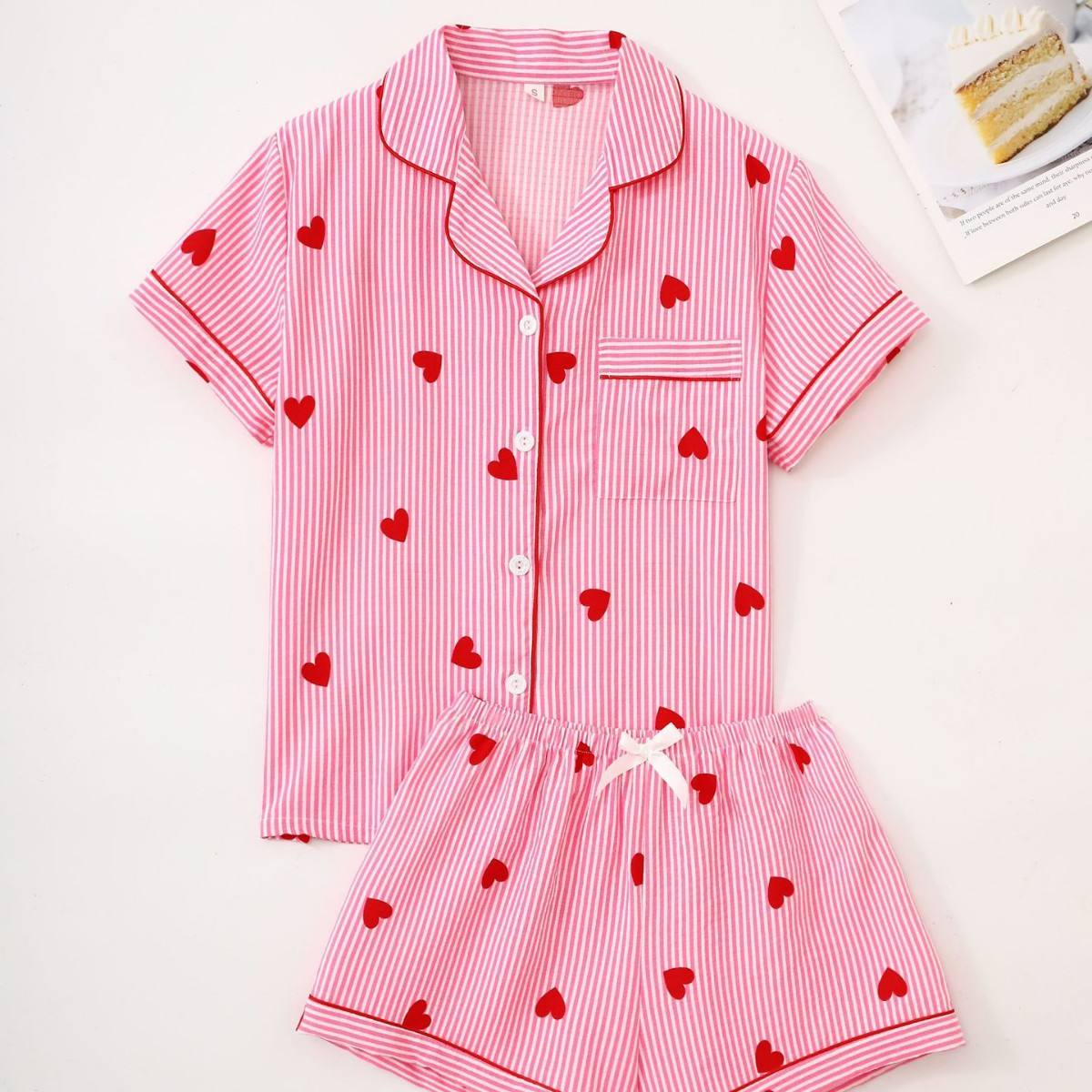 Pink Kiss Pyjama Set