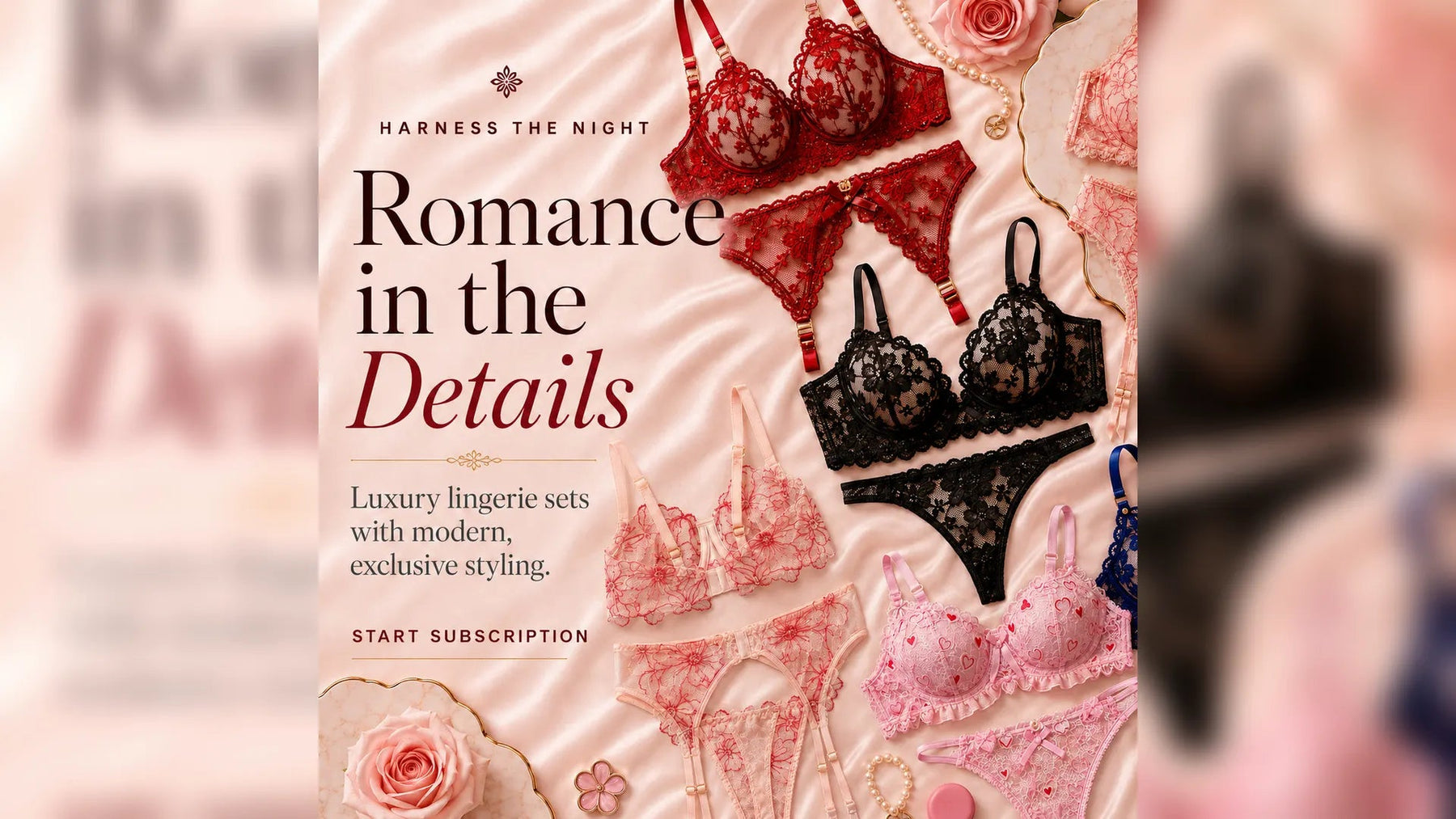 HTN Lingerie Box  Monthly Subscription - Luxury Box